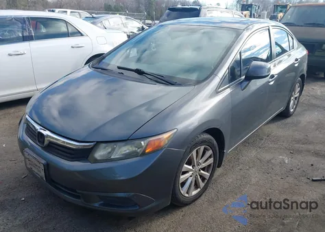 2012 Honda Civic Ex z USA, uszkodzony, nr VIN 2HGFB2F85CH548946